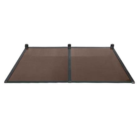 กันสาดโพลีคาร์บอเนต ขาตรง SUNSHIELD 100x200 ซม. สีชา_2