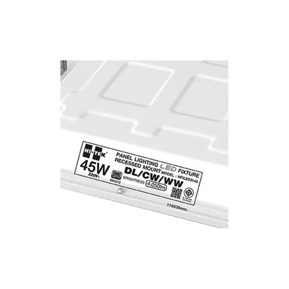 โคมฝังฝ้า LED HI-TEK PANEL HFILE03145 30x120 ซม. 45 วัตต์ DAYLIGHT/COOLWHITE/WARMWHITE