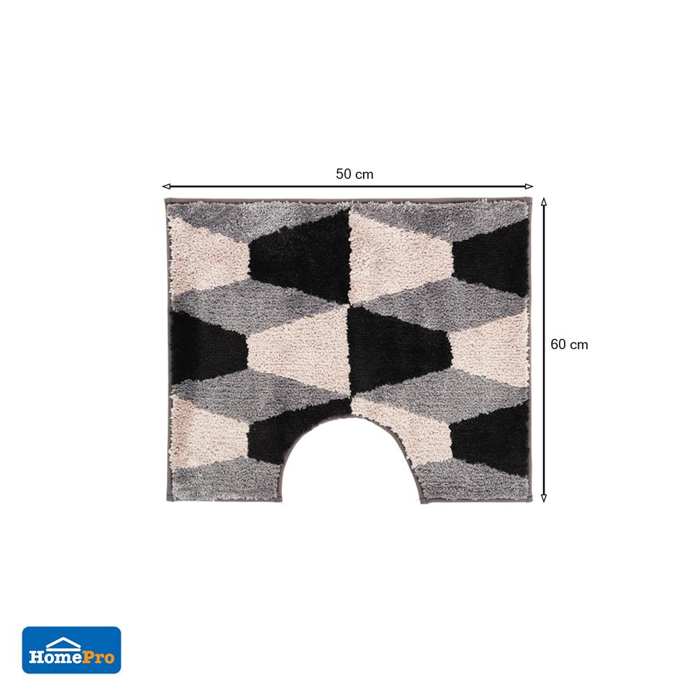 พรมห้องน้ำ HOME LIVING STYLE MARCO สีดำ