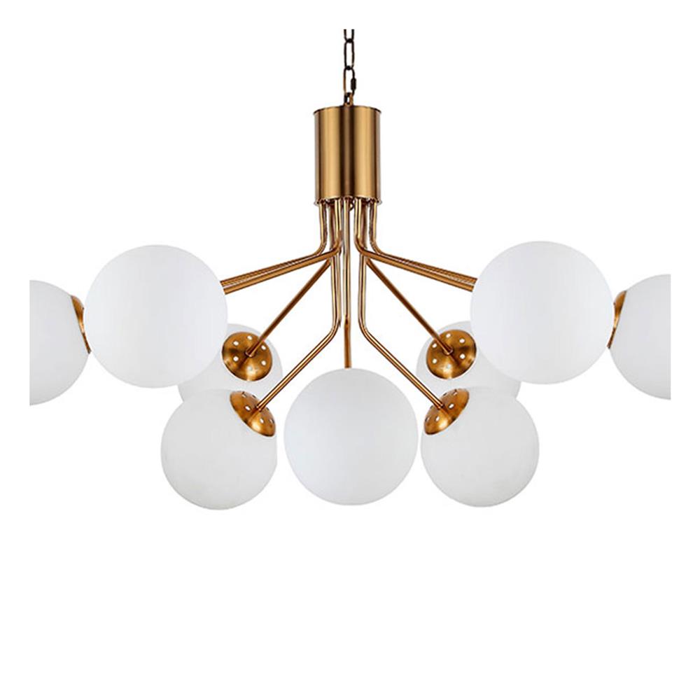 ไฟช่อ CARINI 5122-9 9 หัว สีขาว/ทอง