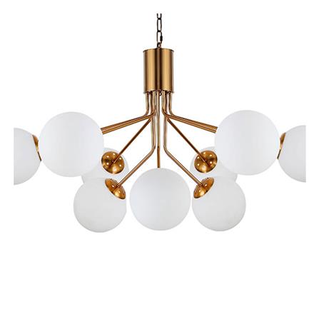 ไฟช่อ CARINI 5122-9 9 หัว สีขาว/ทอง_1