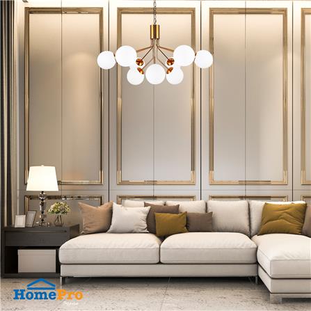 ไฟช่อ CARINI 5122-9 9 หัว สีขาว/ทอง_4