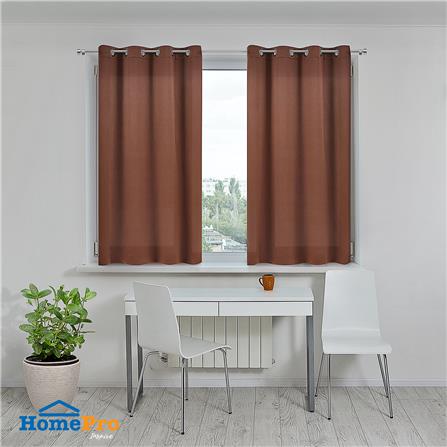 ผ้าม่าน  EYELET HOME LIVING STYLE TAOS UV 140X160 ซม. สีน้ำตาล_6