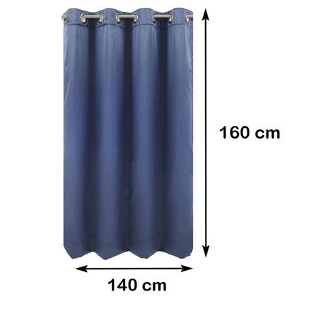 ผ้าม่าน EYELET HOME LIVING STYLE BAMFORD UV 140X160 ซม. สีน้ำเงิน_8