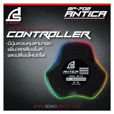 ไมโครโฟนตั้งโต๊ะ SIGNO MP-702 สีดำ_9