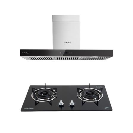 เตาฝัง+เครื่องดูดควัน LUCKY FLAME LGS962+RG971T