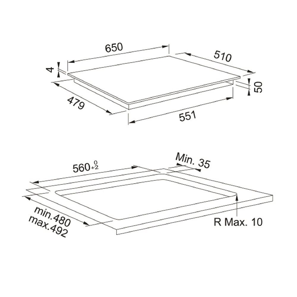 เตาฝังอินดักชั่น FRANKE FSM 654 I BK 65 ซม.