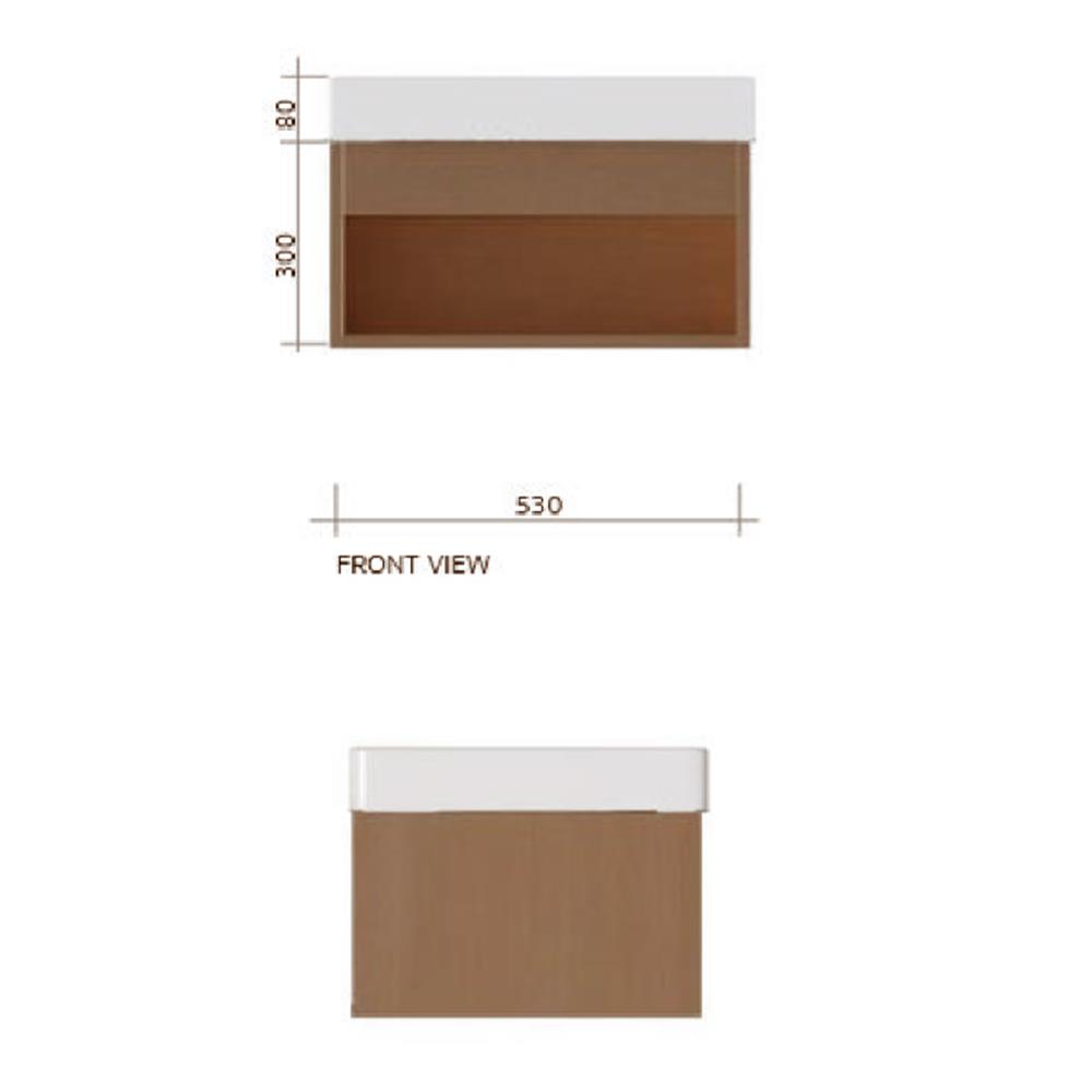 เคาน์เตอร์ COTTO V00162 สีน้ำตาล