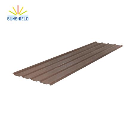 เมทัลชีท SUNSHIELD 0.35 มม. 0.76x3.2 ม. สีน้ำตาล_0