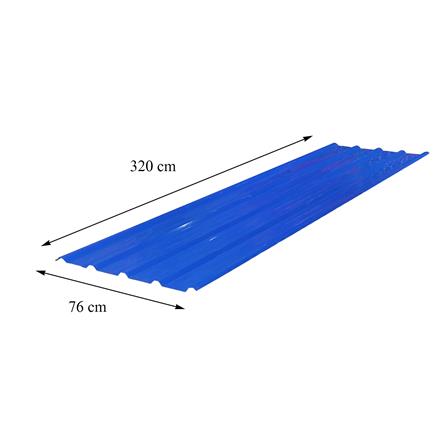 เมทัลชีท SUNSHIELD 0.35 มม. 0.76x3.2 ม. สีน้ำเงิน_5