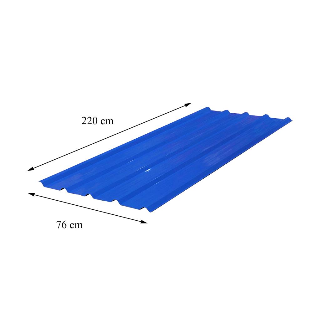 เมทัลชีท SUNSHIELD 0.35 มม. 0.76x2.2 ม. สีน้ำเงิน