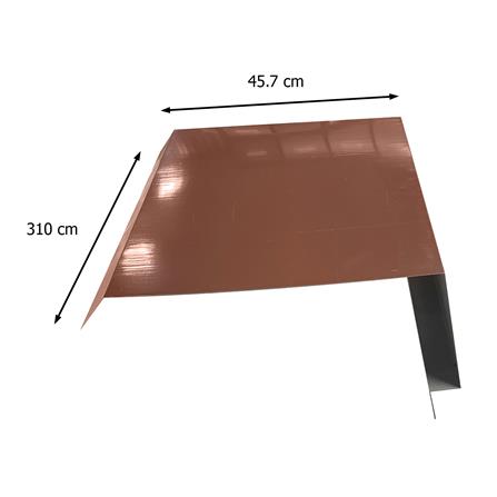 ครอบต่อผนังปูน เมทัลชีท SUNSHIELD G457 3.10 เมตร สีน้ำตาล_1