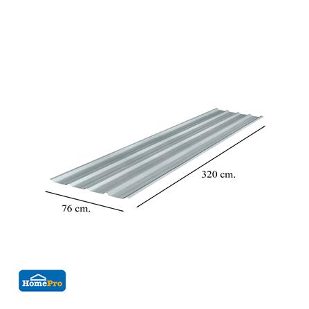 เมทัลชีท อะลูซิงก์ SUNSHIELD 0.23 มม. 0.76x3.2 ม. สีเงิน_4