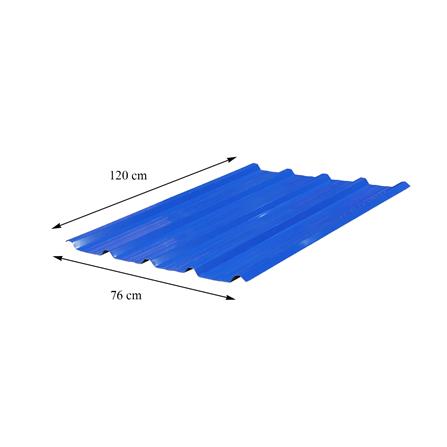 เมทัลชีท SUNSHIELD 0.35 มม. 0.76x1.2 ม. สีน้ำเงิน_5