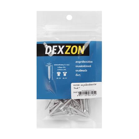 สกรูเกลียวปล่อย TF DEXZON 7X1 นิ้ว 30 ตัว_1