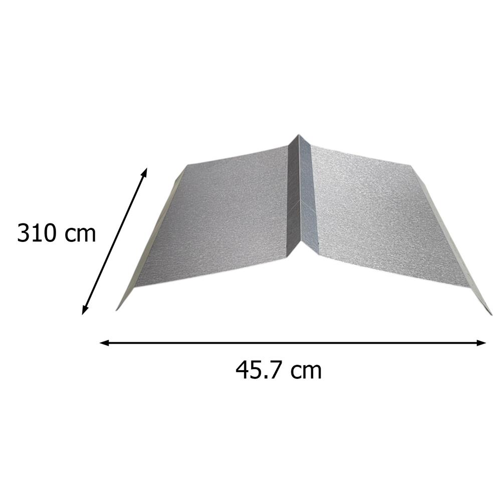 ครอบจั่วเมทัลชีท SUNSHIELD G457 3.10 เมตร สีเทา