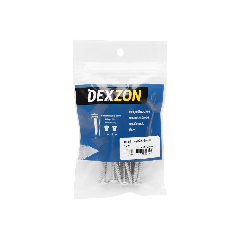 สกรูเกลียวปล่อย TP DEXZON 12X3 นิ้ว 10 ตัว