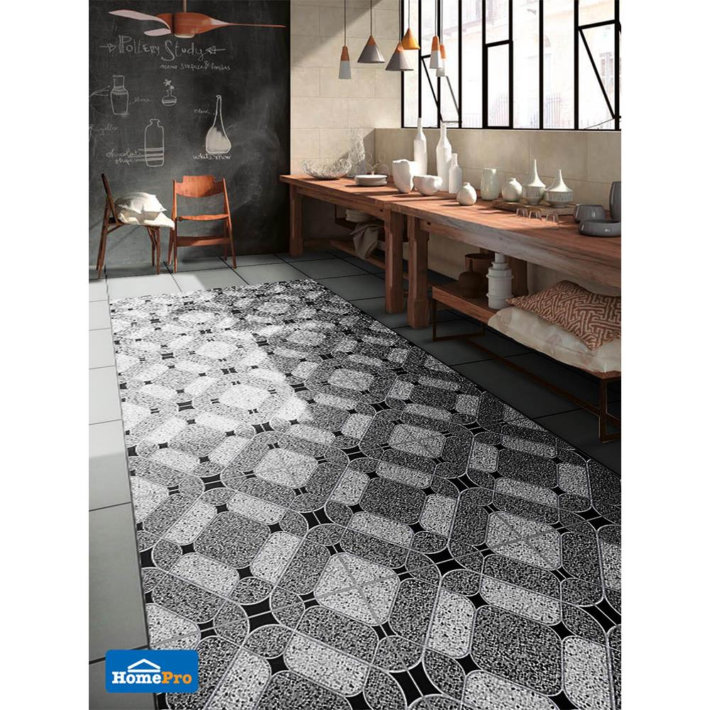 กระเบื้องพื้น 18x18 นิ้ว TARA เทอราซิน่า มิกซ์ เทา EXC PM