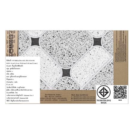 กระเบื้องพื้น 18x18 นิ้ว TARA เทอราซิน่า มิกซ์ เทา EXC PM_4