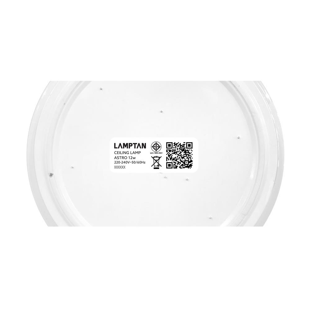 ไฟเพดาน LED LAMPTAN ASTRO 8 นิ้ว 12 วัตต์ DAYLIGHT สีขาว