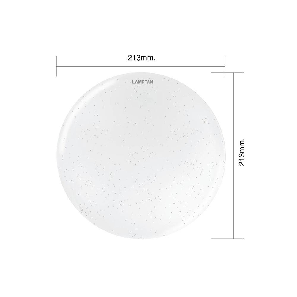 ไฟเพดาน LED LAMPTAN ASTRO 8 นิ้ว 12 วัตต์ DAYLIGHT สีขาว