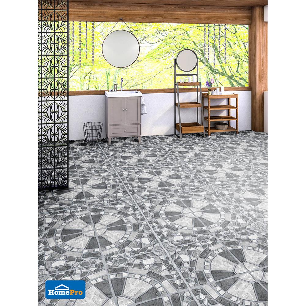 กระเบื้องพื้น 16x16 นิ้ว ภูผา แองการา สโตน เทา PM 0.96M2