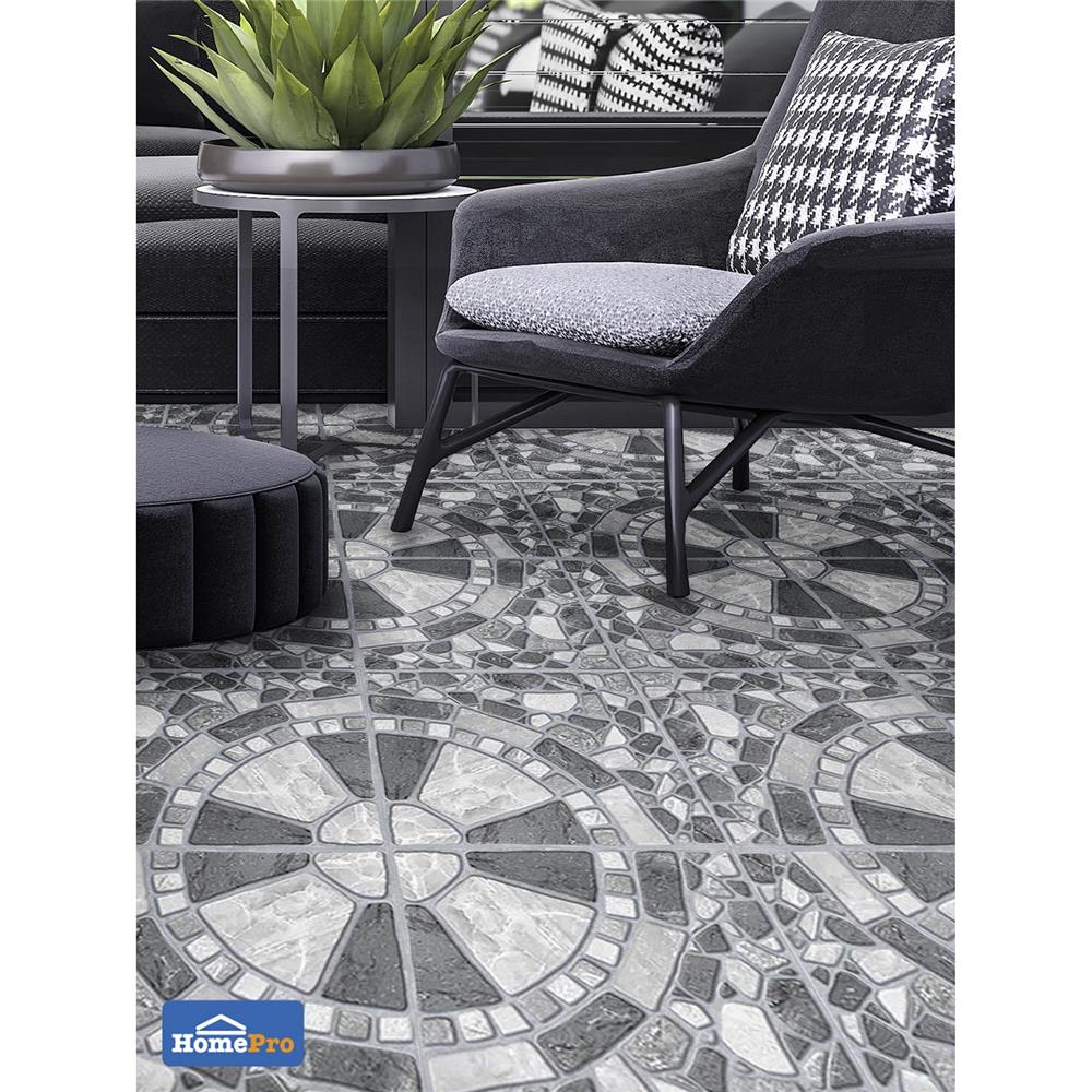 กระเบื้องพื้น 16x16 นิ้ว ภูผา แองการา สโตน เทา PM 0.96M2