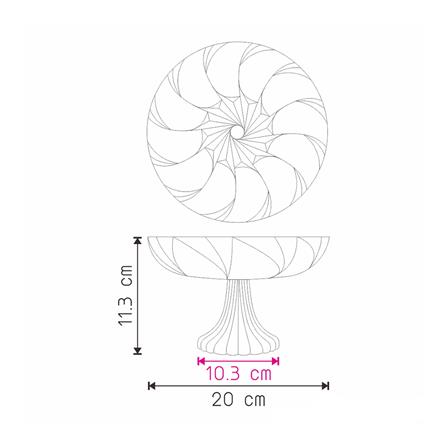 พานแก้ว US เอเวอลีน 20 ซม._5