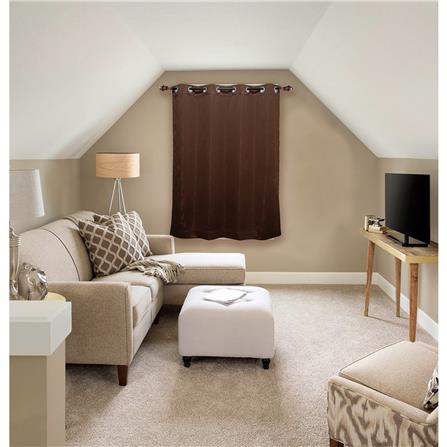 ผ้าม่าน EYELET HOME LIVING STYLE RIGO UV 140X160 ซม. สีน้ำตาลเข้ม_2