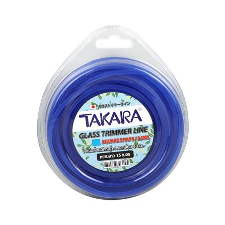 เอ็นตัดหญ้า แบบเหลี่ยม TAKARA MBSB315 3 มม. X 15 ม. สีฟ้า_2