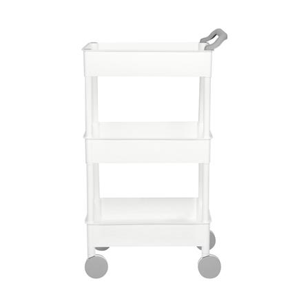 ชั้นวางของ 3 ชั้น มีล้อ STACKO 51.8x34.5x89.8 ซม. สีขาว_2