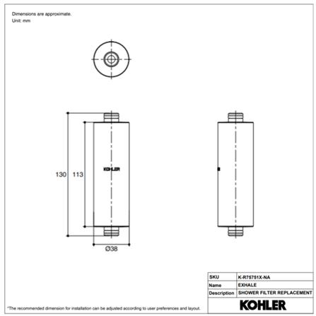 ไส้กรอง KOHLER K-R75751X-NA_2