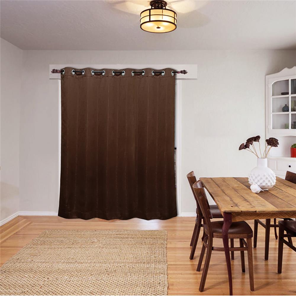 ผ้าม่าน EYELET HOME LIVING STYLE RIGO UV 140X220 ซม. สีน้ำตาลเข้ม