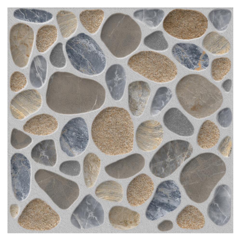 กระเบื้องพื้น 16x16 นิ้ว TARA เพลิออน สโตน มิกซ์ คัลเลอร์ EXC PM 0.96 ตร.ม.