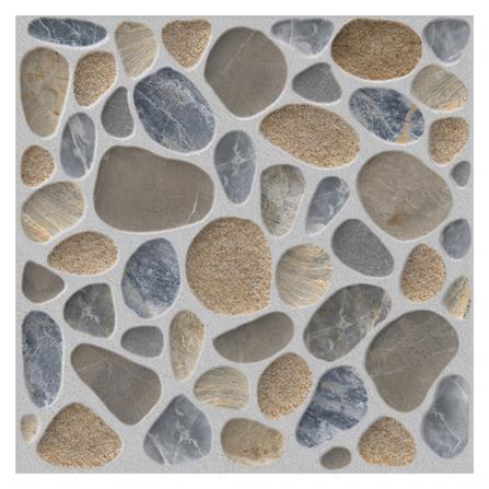 กระเบื้องพื้น 16x16 นิ้ว TARA เพลิออน สโตน มิกซ์ คัลเลอร์ EXC PM 0.96 ตร.ม._0