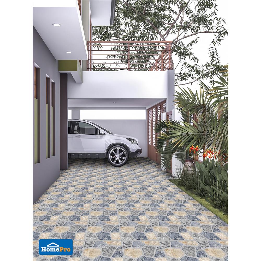 กระเบื้องพื้น 16x16 นิ้ว TARA ไทรอส สโตน มิกซ์ มิกซ์ คัลเลอร์ EXC PM 0.96 ตร.ม.