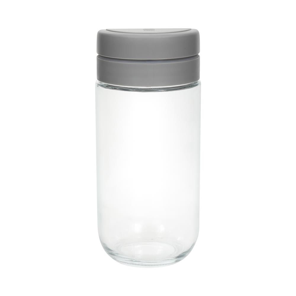 ขวดโหลแก้วฝากด KECH CLICKER 0.8 ลิตร สีเทา