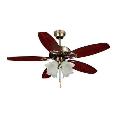 พัดลมโคมไฟ CARINI 542-4AB 42 นิ้ว 5 ใบพัด 4 โคมไฟ_0