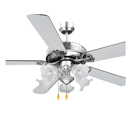 พัดลมโคมไฟ CARINI 552-5NC สีขาว/เงิน 52 นิ้ว 5 ใบพัด 5 โคมไฟ_1