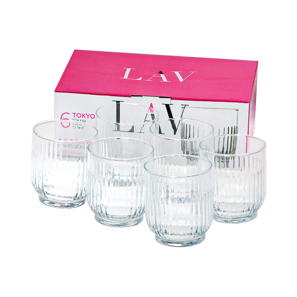 ชุดแก้วน้ำ LAV TOKYO 330 มล. แพ็ก 6 ใบ