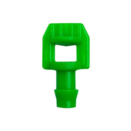 หัวฉีดสเปรย์ปีกผีเสื้อเล็ก ปลายตัด TOWAI สีเขียว แพ็ก 20 ชิ้น_0