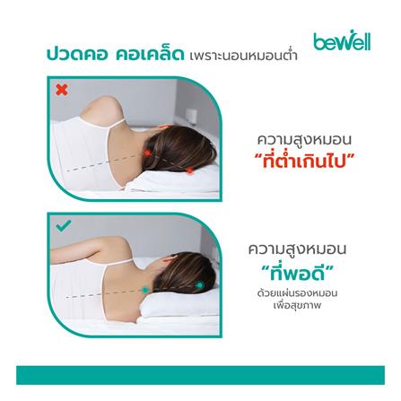 แผ่นรองหมอนสุขภาพ MEMORY FOAM BEWELL SUPPORT SWE-03 35x60x2.5 ซม._3