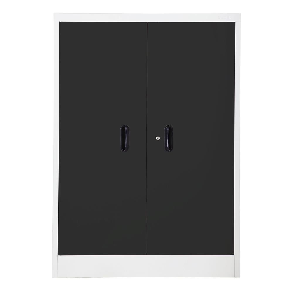 ตู้เหล็กบานเปิดทึบ KIOSK BS-2122 สีดำ