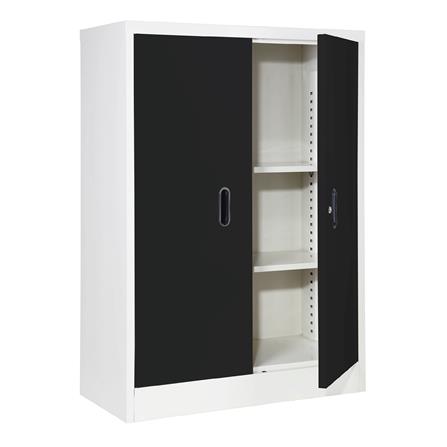 ตู้เหล็กบานเปิดทึบ KIOSK BS-2122 สีดำ_2