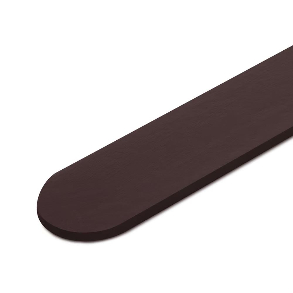 ไม้รั้ว หัวโค้ง ตราเพชร 10x100x1.5 ซม. สีน้ำตาลอินทนิล