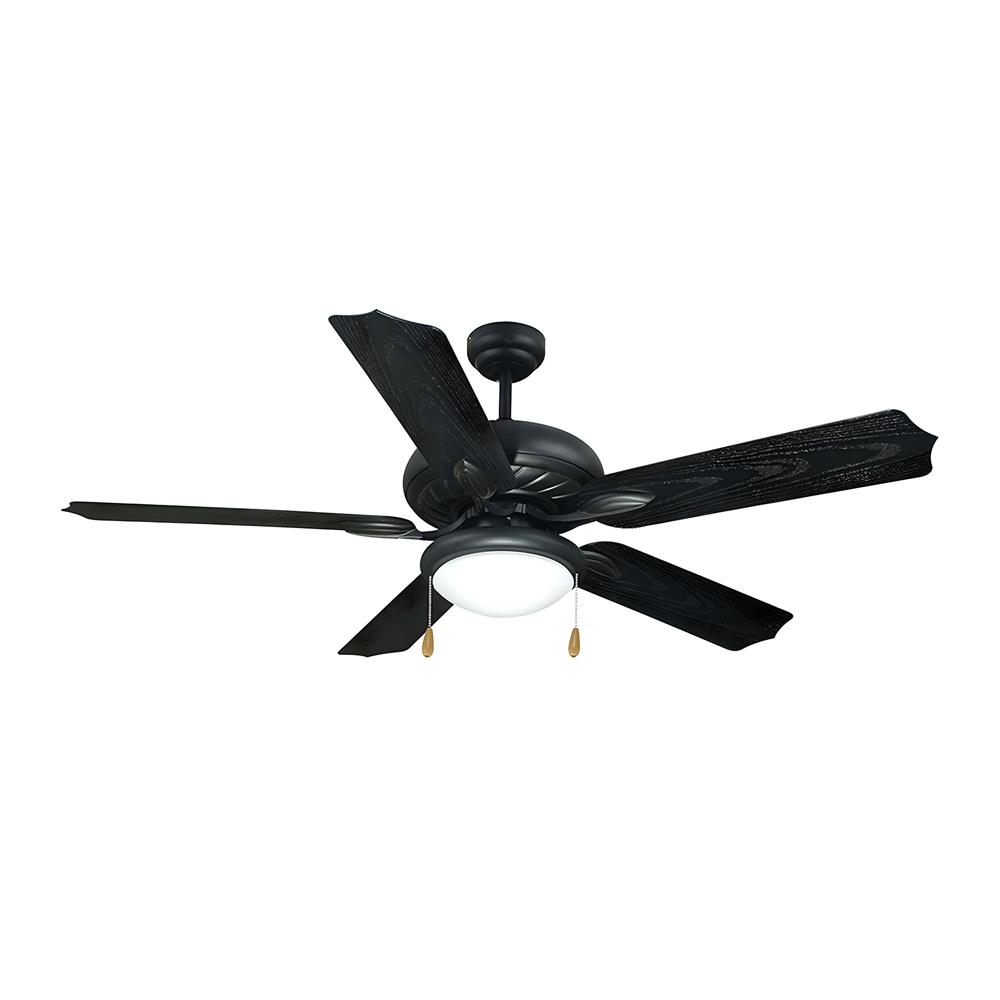 พัดลมโคมไฟ CARINI CN-13 สีดำ 52 นิ้ว 5 ใบพัด 1 โคมไฟ