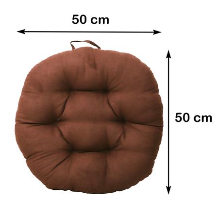 เบาะรองนั่ง HOME LIVING STYLE GORA 20X20 นิ้ว สีน้ำตาล_3