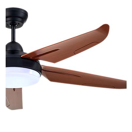 พัดลมโคมไฟ LED CARINI CN552 สีดำ/น้ำตาล 52 นิ้ว 5 ใบพัด 24 วัตต์ DAYLIGHT/COOLWHITE/WARMWHITE_1