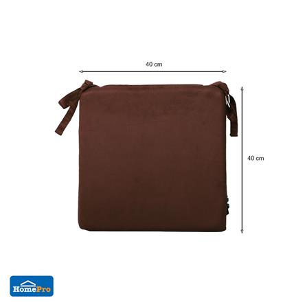 เบาะรองนั่ง HOME LIVING STYLE NESTO 16X16 นิ้ว สีน้ำตาล_3