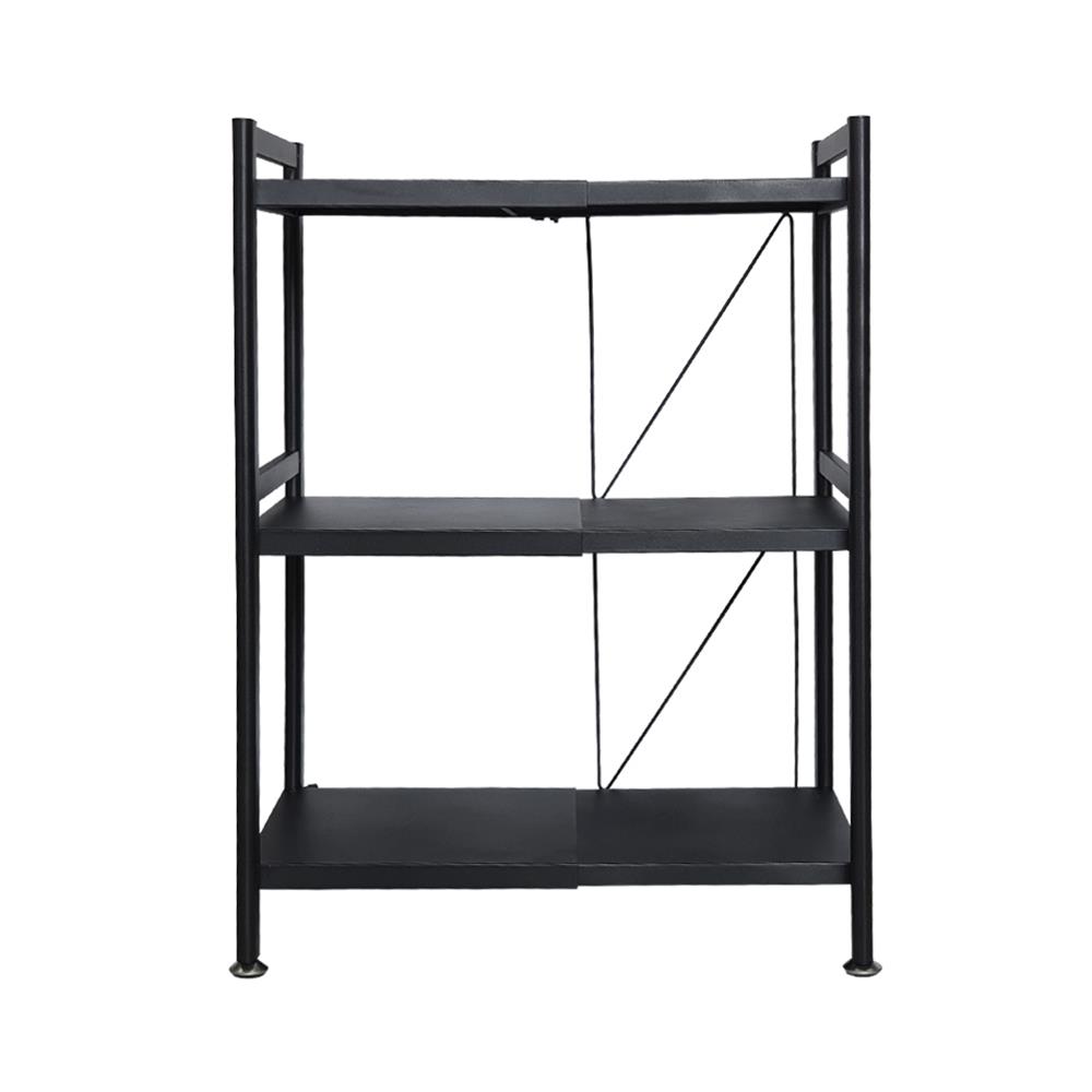 ชั้นวางของยืดหดได้ 3 ชั้น มีล้อ HOMEST IC-008844 83x37x42 ซม. สีดำ